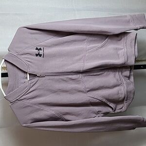 Under Armour Rival F Long Sleeve Purple Bomber sweatshirt size xs